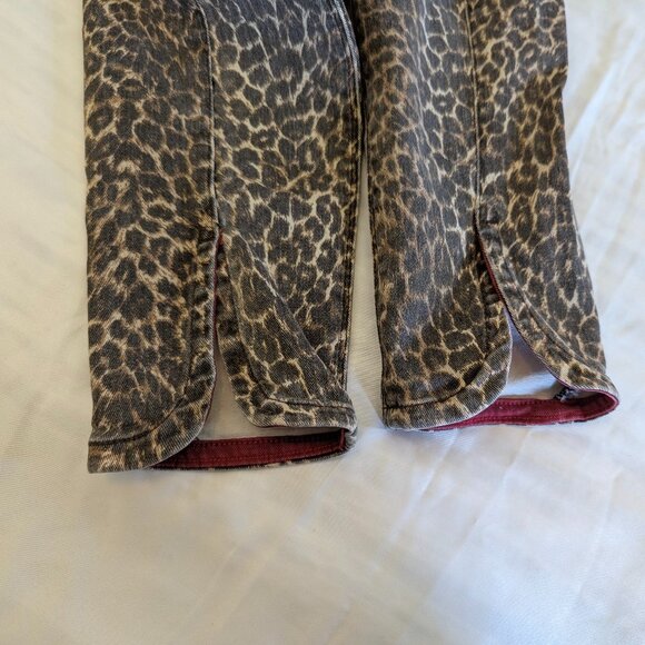 Genetic Denim The Karlie Size 26 Cropped Leopard Print Skinny Jeans - Picture 11 of 16